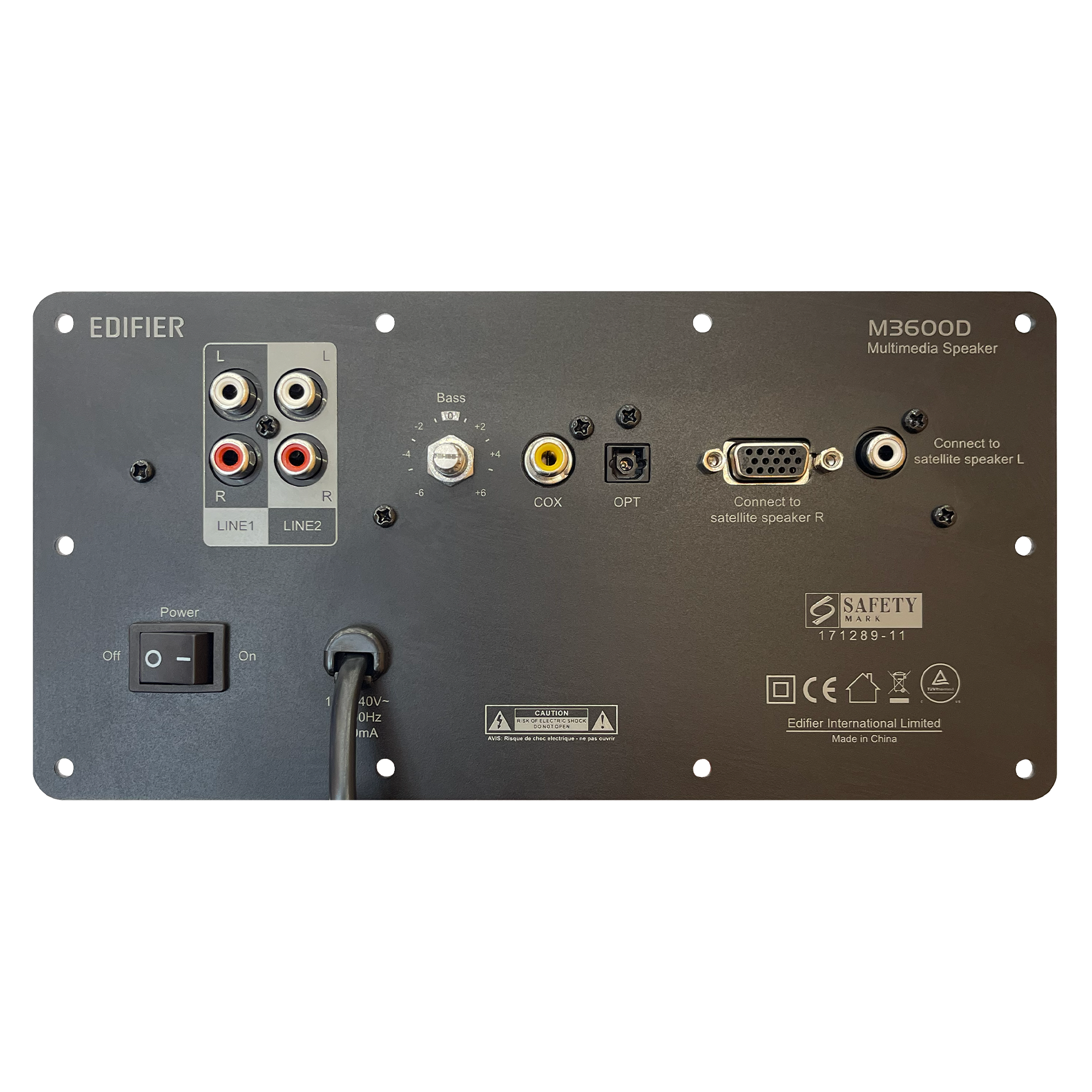 Задняя панель сабвуфера в сборе EDIFIER M3600D